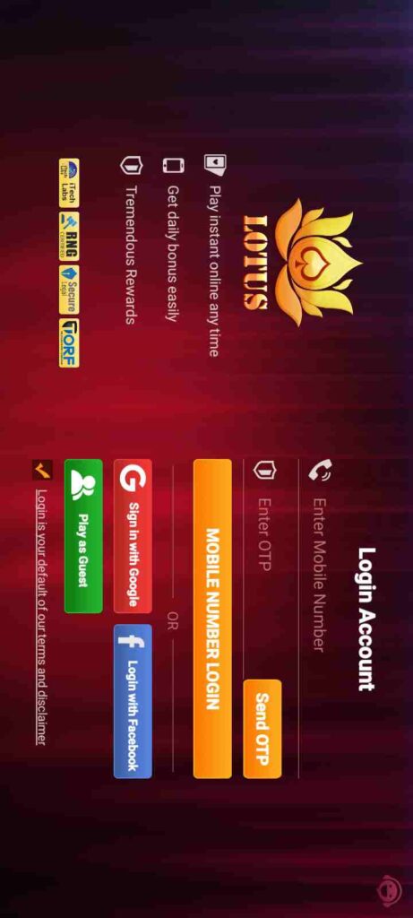 Lotus 365 APK Download – Bonus Rs.51 | Withdraw Rs.100 2